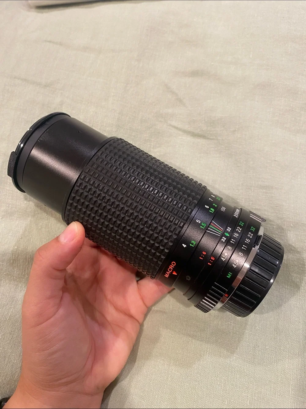 Manual Telephoto Zoom Lens in Black - Made in Japan